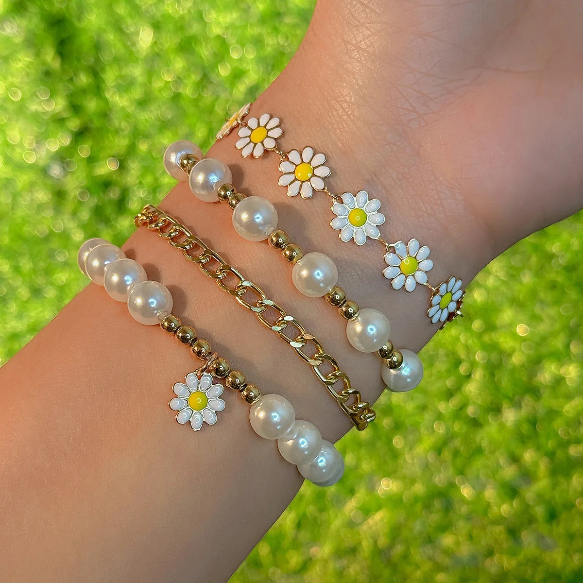 Bracelet set Flowers