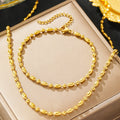 Ensemble bracelet et collier Céline