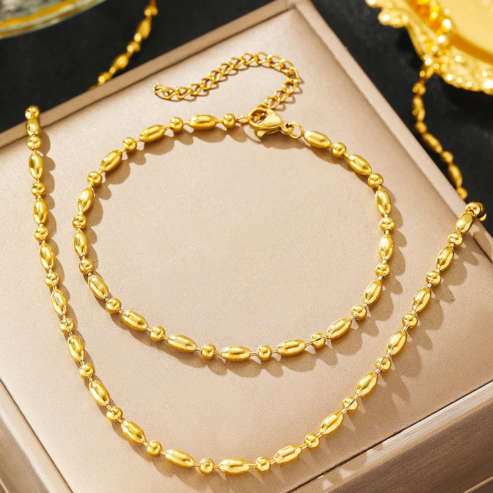 Ensemble bracelet et collier Céline