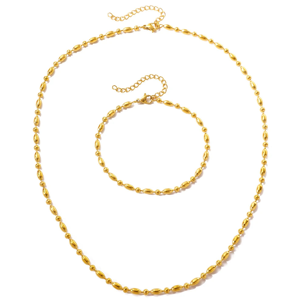 Ensemble bracelet et collier Céline