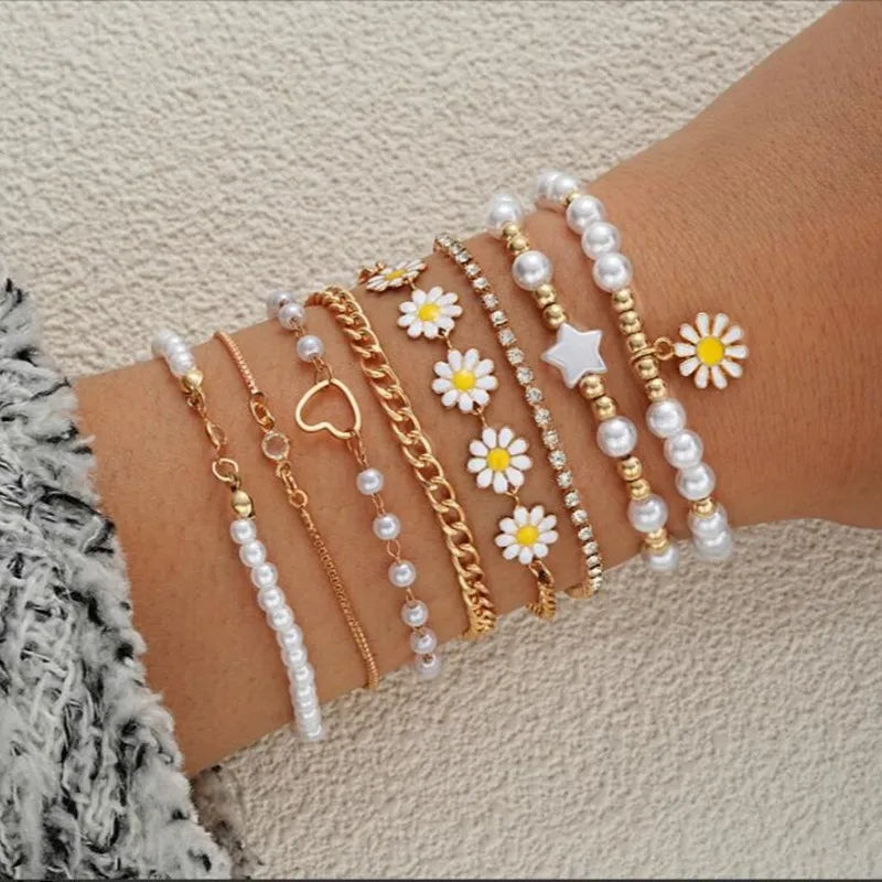 Bracelet set Flowers