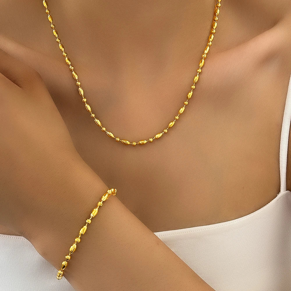 Ensemble bracelet et collier Céline