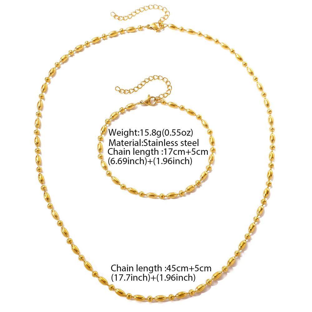Ensemble bracelet et collier Céline